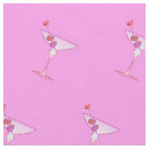 GEWEBE - ROSA MARTINI-Cocktails Stoff