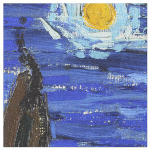 Gewebe sternenklare Nachtvan gogh Imopressionism Stoff