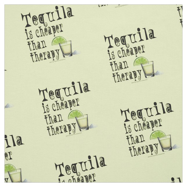 GEWEBE - TEQUILA ist billiger als Therapie! Stoff (Muster)