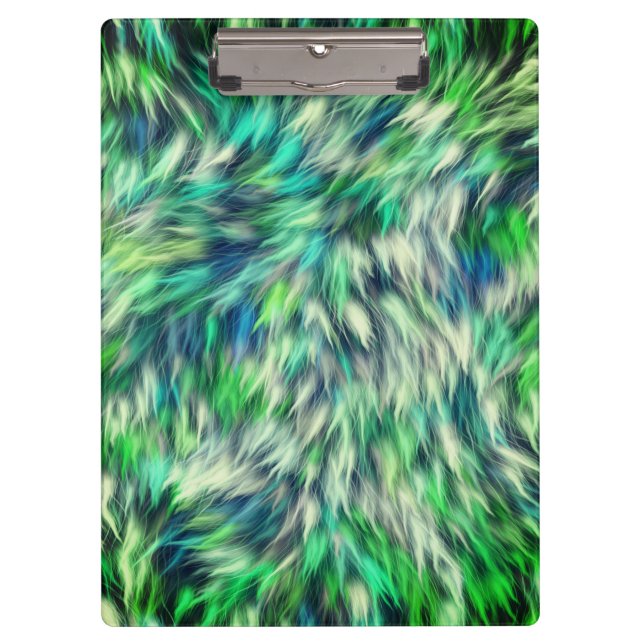 Gewebe Textur Grüne Pelze Design-68745 Klemmbrett (Vorderseite)