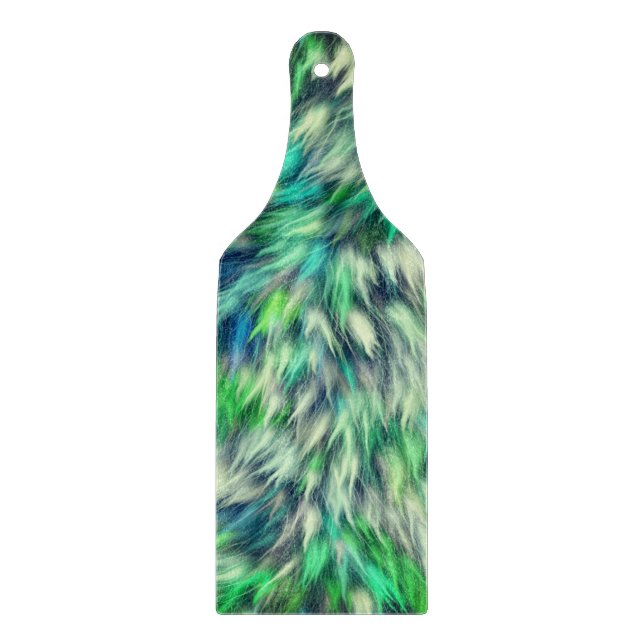 Gewebe Textur Grüne Pelze Design-68745 Schneidebrett (Vorderseite)