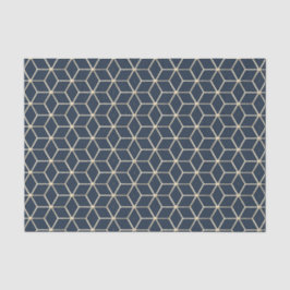 Gewebe und Entfärbung - Geometrisches Lilac-Silber Seidenpapier