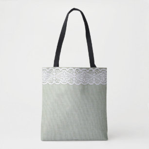 Gewebe und Spitzen Tasche