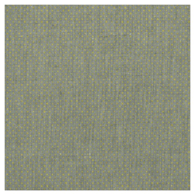 Gewebe: Weises Grün-u. Gelb-Tupfen Stoff (Muster)