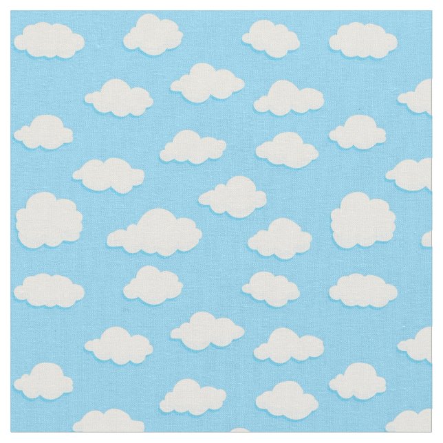 Gewebe - Wolken im Himmel Stoff (Nahaufnahme)
