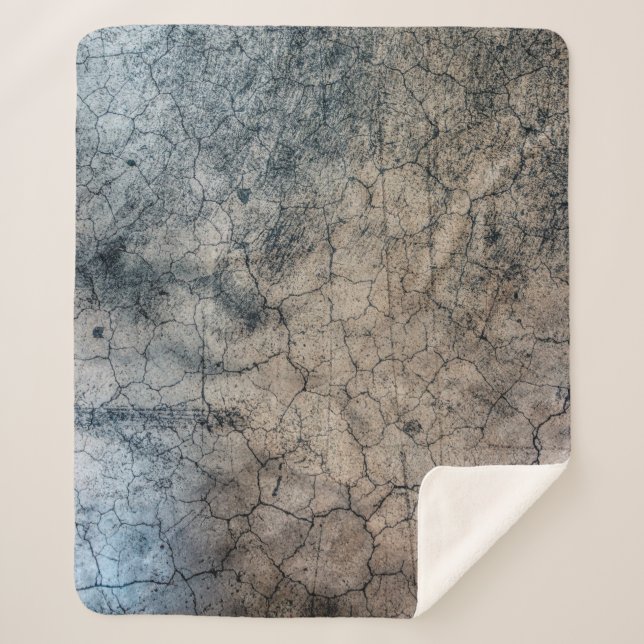 Gewebegrunge gebrochen sherpadecke (Vorderseite)