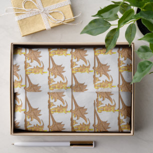 Gewebepapier - Eisen mit goldenem Winkel Seidenpapier
