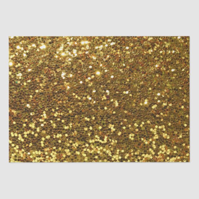 Gewebepapier/Gold-Glitzer Seidenpapier (Vorderseite)