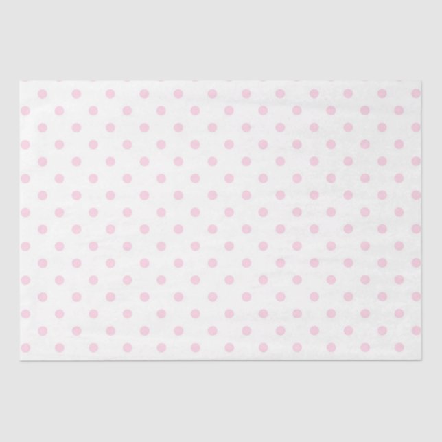 Gewebepapier/rosa Polka-Punkte Seidenpapier (Vorderseite)