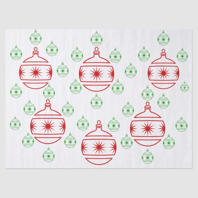 Gewebepapier - Rundbaumschmuck Seidenpapier (Vorderseite)