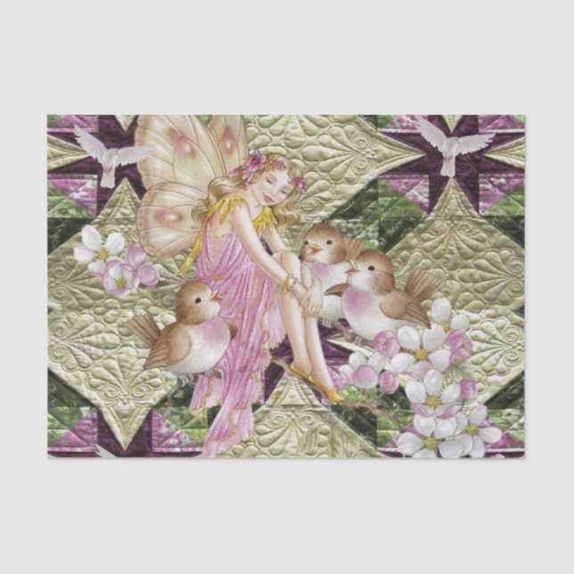 Gewebepapierzuführung Seidenpapier (Vorderseite)