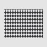 Gewebeschleifmuster Seidenpapier<br><div class="desc">Gewebepapier in schwarz-weißem Diamantdruck. Passen Sie dieses Papiertaschentuch an und wählen Sie Ihre Größe und Ihr Gewicht aus oder kaufen Sie,  wie es ist.</div>