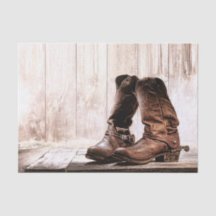 Gewebeschuh Wrapping Stiefel Land rustikale Wester Seidenpapier