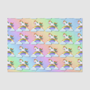 Gewebpapier für Regenbogen und Unikorne Seidenpapier