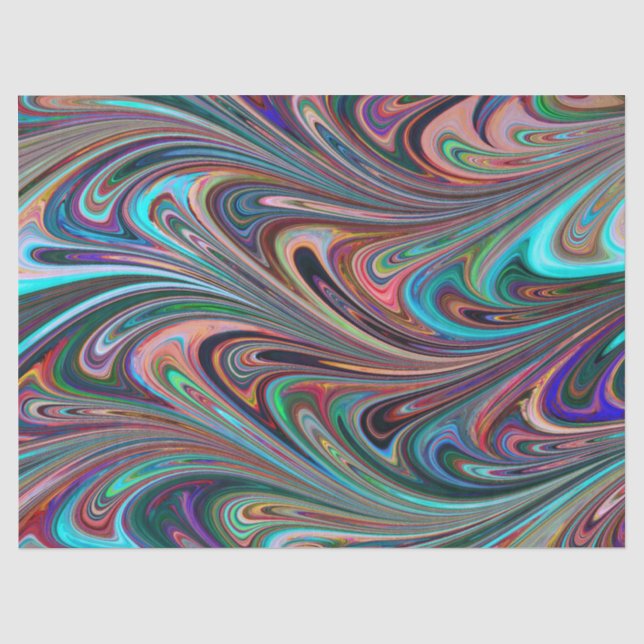 Gewebpapier für Regenbogen-Wirbel Seidenpapier (Vorderseite)