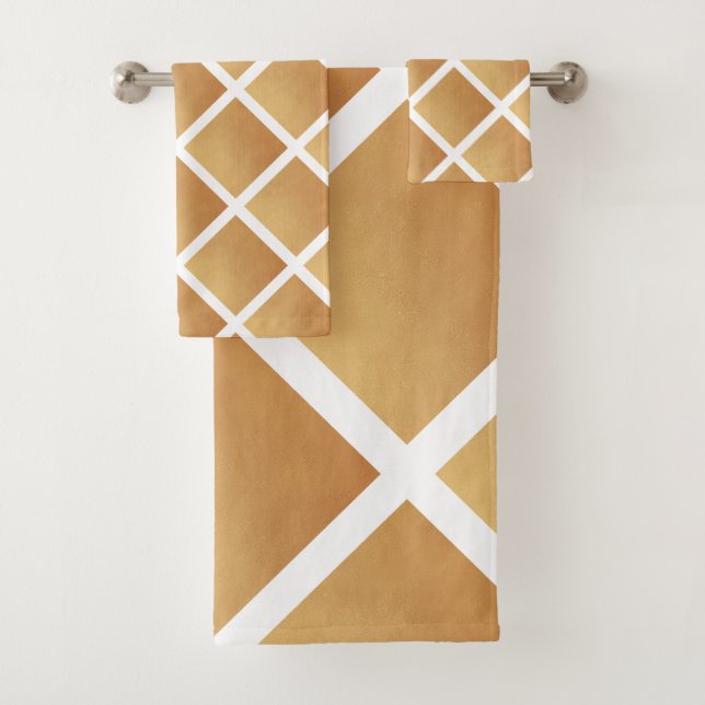 Gewebte Brauntöne  Badhandtuch Set (Insitu)