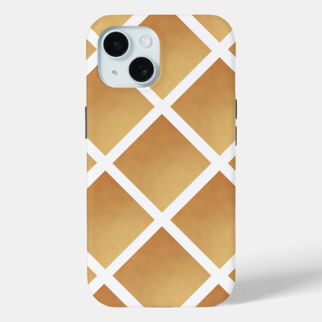 Gewebte Brauntöne  Case-Mate iPhone Hülle (Rückseite)