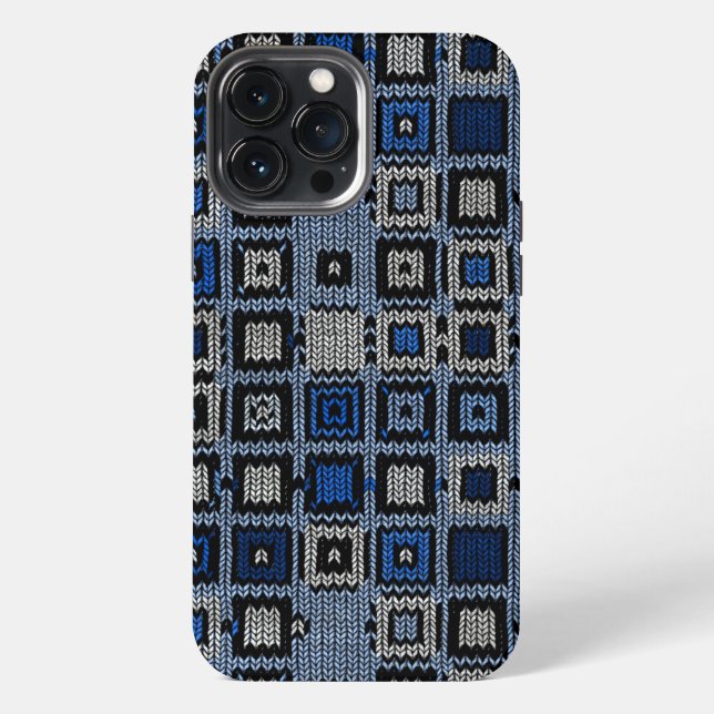 gewebte Quadrate iPhone 13 Pro Max Hülle (Rückseite)