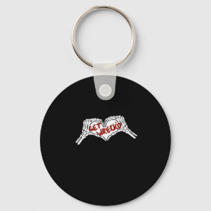 Gewebte Skelettfaust Schlüsselanhänger