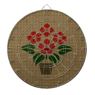 Gewebter Weihnachtsstern Dartscheibe