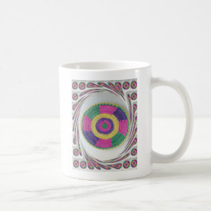 Gewebter Wirbel-Kunstprint Kaffeetasse