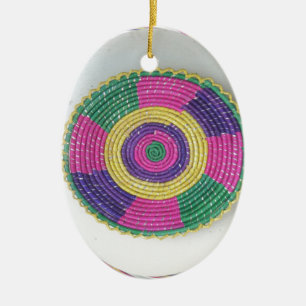 Gewebter Wirbel Kunstprint Keramik Ornament