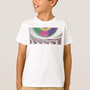 Gewebter Wirbel-Kunstprint T-Shirt