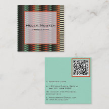 Gewebtes geometrisches Muster QR-Code Modern