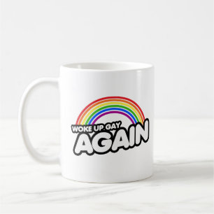 Geweckt Aufwärtstrend Kaffeetasse