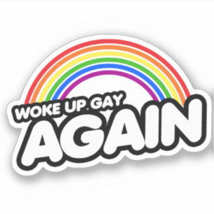 Geweckt Gay wieder Aufkleber