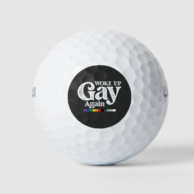 Geweckt Gay wieder unterstützen LGBT Prix Golfball (Vorderseite)