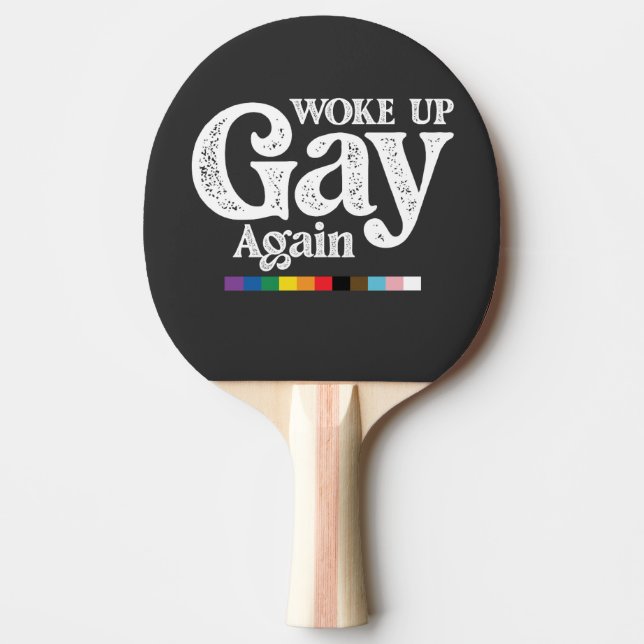 Geweckt Gay wieder unterstützen LGBT Prix Tischtennis Schläger (Vorderseite)