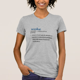Geweckt in Heather grau definiert T-Shirt