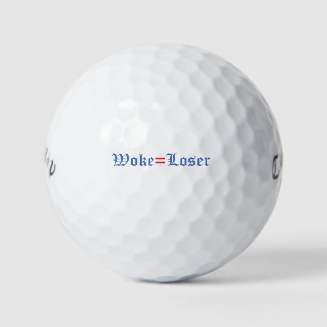 Geweckt = Loser Golfball (Vorderseite)