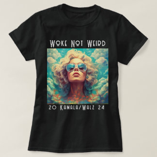 Geweckt nicht komischer Kamala-T - Shirt