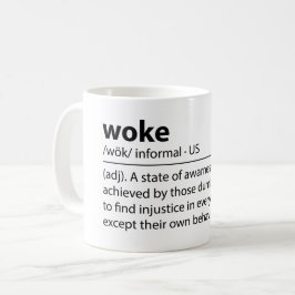 geweckt Tasse mit lustiger Definition