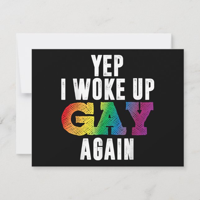 Geweckt Up Gay - Pride Rainbow Que Gay CSD Party L (Vorderseite)