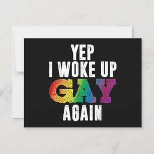 Geweckt Up Gay - Pride Rainbow Que Gay CSD Party L Postkarte
