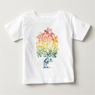 Gewehr-Baum-Bild Baby T-shirt