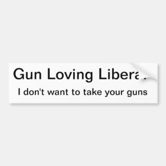 Gewehr, das liberale Liebe-Gewehre Toting ist Autoaufkleber
