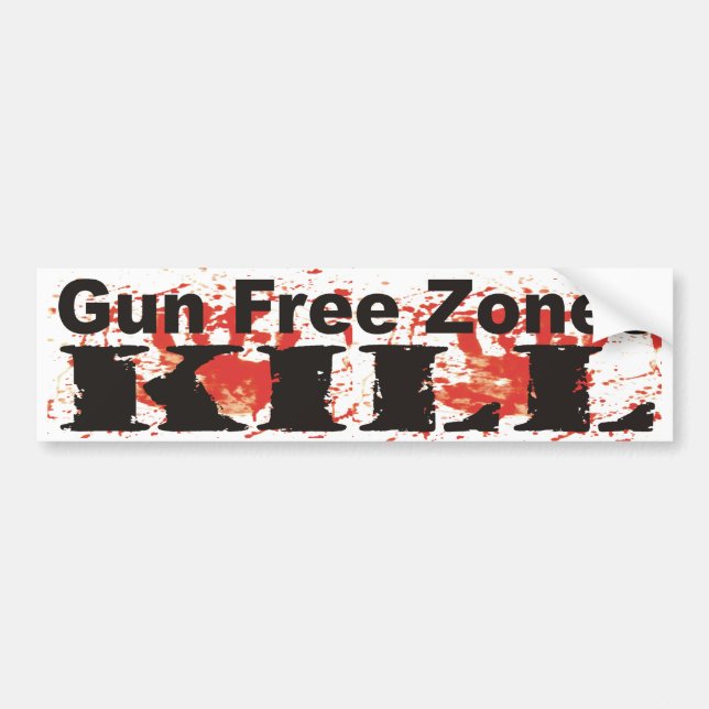 Gewehr-Freihafengebiete TÖTUNG Autoaufkleber (Vorne)