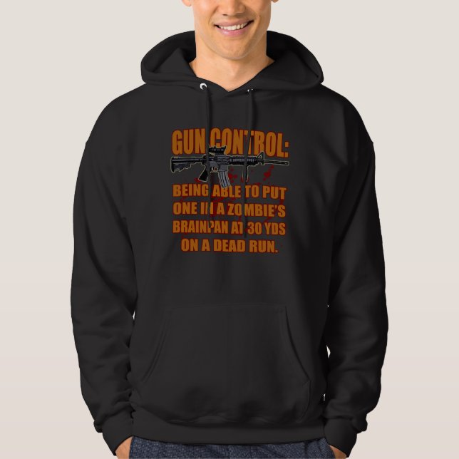 Gewehr-Kontrolle Hoodie (Vorderseite)