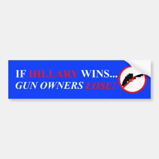 Gewehr-Kontrollen-Autoaufkleber Hillary Clinton Autoaufkleber
