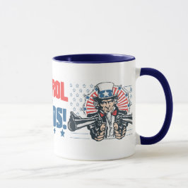 Gewehr-Kontrollen-Durchschnitte unter Verwendung Tasse