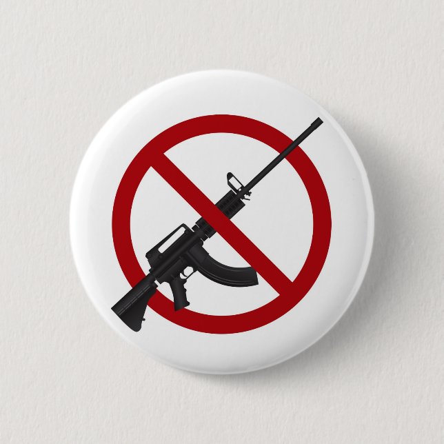 Gewehr-Verbot-Symbol-Knopf des Sturmgewehr-AR15 Button (Vorderseite)
