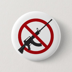 Gewehr-Verbot-Symbol-Knopf des Sturmgewehr-AR15 Button