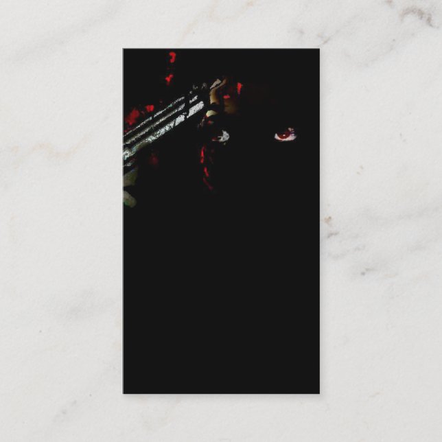 Gewehr zu Ihrem Kopf Visitenkarte (Vorderseite)