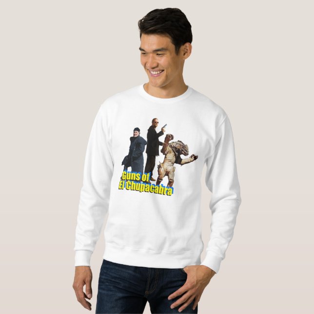 Gewehre des ELchupacabra-Sweatshirts Sweatshirt (Vorne ganz)