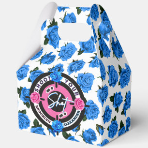 Gewehre oder Rose Geschlecht zeigen rosa/blaue Bab Geschenkschachtel