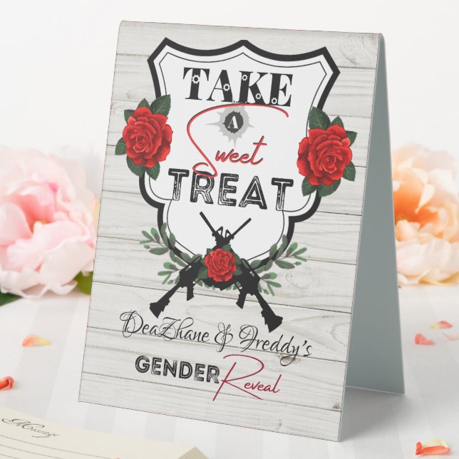 Gewehre oder Rose Geschlechtsverkehr Aufdecken Bab Tischaufsteller (In Situ (Hochzeit))